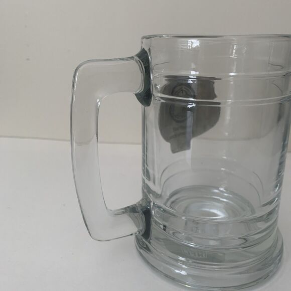 New York Giants NFL Beer Mug Clear Glass CH Engraved Initials Things Remembered - Picture 7 of 11